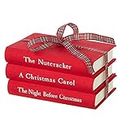 RAZ Imports Nutcracker Traditions 8 Red Stacked Christmas Books 4016232 0