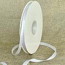 TONIFUL 3/8 Inch x 100yds White Satin Ribbon Thin Solid Fabric Ribbons Roll for Gift Wrapping Invitation Floral Hair Balloons Craft Sewing Party Wedding Popsicles Decoration Valentine's Day Bouquet