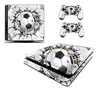 the grafix studio Football Brick Sticker/Skin Compatible with PS4 slim/Sony Playstation 4 Slim Console & Remote controller stickers, pss6