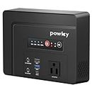 powkey Portable Power Bank with AC Outlet 100W, 97.68Wh/26400mAh Portable Battery Pack with DC/USB A/USB C/AC Outlet Plug Laptop Battery Bank Fast Charging Charger with PD65W USB C for Outdoor Camping