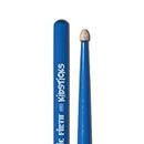 Vic FIrth - Baquetas de la serie American Classic® Kidsticks - Madera de nogal American - Punta de Madera - Color azul