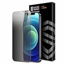 Skyddshield Edge to Edge Anti Spy Privacy Tempered Glass for iPhone 12 and iPhone 12 Pro (6.1 Inch) with Easy Self Installation Kit | Black