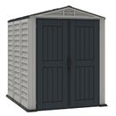 Duramax Building Products Yardmate Plus 5 ft. 7 in. W x 8 ft. D Plastic Traditional Storage Shed in Brown/Gray | 82.6 H x 67.3 W x 98.4 D in | Wayfair