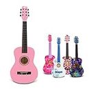 CB SKY 30 Inch Acoustic Guitar Pink Junior, Student Acoustic Guitar for Beginner, Kids musical toys, musical instrument (Pink-1)