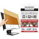 Akamai Office Products Privacy Screen Filter Computer Monitors Anti Glare (24.0 inch Diagonally Measured, Gold)