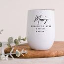 Koyal Wholesale Personalized Mother's Day 20 Oz Insulated Stainless Steel Wine Tumbler Stainless Steel in Gray/White | 4.3 H in | Wayfair A3PP05232