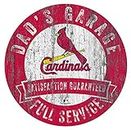 Fan Creations MLB St. Louis Cardinals 12" Round Dad's Garage Wood Sign