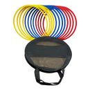 Football Agility Rings Plastic Flat Hoops Sports Fun Twist Fitness Exercise