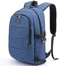 Tzowla Business Laptop Backpack Water Resistant Anti-Theft College Backpack with USB Charging Port and Lock 15.6 Inch Computer Backpacks for Women Girls, Casual Hiking Travel Daypack -Blue