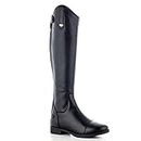 HORZE Rover Women's Synthetic Leather Dressage Tall Riding Boots | All-Weather, Water-Resistant with Rear Zipper - Black - 7.5R