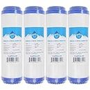 4-Pack Replacement for Compatible with Culligan RVF-10 Granular Activated Carbon Filter - Universal 10-inch Cartridge Compatible with Culligan RVF-10 Exterior Water Filter - Denali Pure Brand