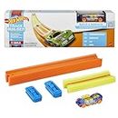 Hot Wheels Track Builder Unlimited Basic Track Pack Starter Set For Add-On Builds With 10 Track Pieces, 9 Connectors & One 1:64 Scale Hot Wheels Car For Kids Aged 6 Years Old & Up