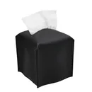 Quadratische dekorative pu Leder Tissue Box Halter moderne Tissue Case Gesichts papier Organizer