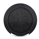 Acoustic Guitar Sound Hole Cover, 100mm Soundhole Feedback Buster Dust Block Protector Soft Rubber Dustproof Part Performance Accessory Musical Instrument for 38''/39'' Classic Guitar Black