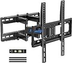 MOUNTUP TV Wall Mount for 26-65 Inch Flat Curved LED LCD Screen TVs Full Motion TV Mount, Tilt Swivel Extension Wall Mount TV Bracket with Dual Articulating Arms, Max VESA 400x400mm, Holds up to 88lbs