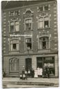 D4186 foto circa 1916 edificio macelleria negozio macelleria vetrina