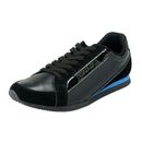 Versace Jeans Men's Black Leather Mesh Fashion Sneakers Shoes Sz 7 12