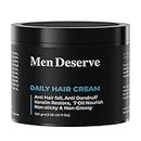 Men Deserve Daily Hair Cream (7 oil nourish) for Hair fall control, Dandruff Control,and Keratin Restore 100 GM