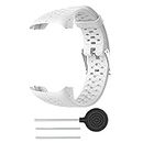 KINKUUN Bracelet Compatible avec Polar M400 M430 Watch Bracelet de Montre.(blanche)