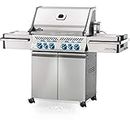 Napoleon PRO500RSIBPSS-3 Prestige PRO BBQ Propane Gas Grill, 500 sq.in. + Infrared Side and Rear Burners, Stainless Steel