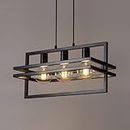 Chandni Décor Modern 3 Lights Black Ceiling Lamp for Bedroom,Living Room Kitchen Dining Room Bar (Not Include Bulb)