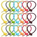 21 Pieces Colorful Silicone Twist Ties,Cable Cord Wraps Management Organizer, All-Purpose Bag Sealing Clips,Reusable Bread Tie, Food Saver, Household Snake Straps,Electronics Wire Strips,21cm/8.26in