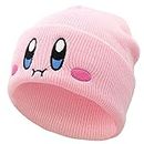 Ohjijinn Anime Beanie Pink Beanie Cute Kawaii Knit Hats, Funny Beanie Hat Winter Skiing Slouchy Warm Cap for Men Women