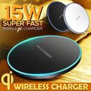 15W Qi Wireless Fast Charger For iPhone 15 14 13 Samsung S24 S23 S22 S21 Ultra
