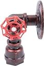 WZZQZR Steampunk Wall Light Water Pipe Metal Sconce Retro Industrial Wall Lamp, Pipe Style Farmhouse Lighting Fixture E27 (Color : Red Bronze)