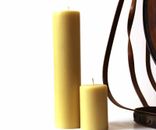 Handmade 100% Pure Beeswax Pillar Candles 100% Cotton Wick