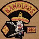 Bandidos Motorcycle Club embroidered Iron on patch