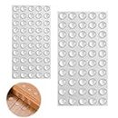 Transparent Rubber Pad Self Adhesive Rubber Feet, 2 sizes each 50-pack Small Silicone Non Slip Noise Dampening Rubber Stops, Small Appliances, Electronics, Furniture Drawers Wall Protectors