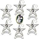Elvis Ornament Magnet Party Favors - 6 Pk Bundle with Elvis Presley Magnets for Refrigerator, Car Hanging Rearview Mirror Charm Wall Hanging | Elvis Party Supplies