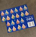 US FOREVER Gingerbread Houses Stamps 1 Sheet of 20 stamps For Christmas Holidays