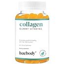 Baebody Collagen Gummies for Women, Protein Gummies for Men, Collagen Supplements for Women Gummies, Collagen Vitamins in Citrus Flavor (60 Count) Promotes Healthy Hair, Skin, Nails and Joints