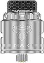 Authentic ThunderHead Creations THC Tauren MAX RDA Rebuildable Dripping Vape Atomizer w/BF Pin 25mm (Silber)