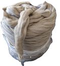22 libras al por mayor lana gris itinerante a granel sin teñir hilado, fieltro, hilo grueso, jumbo