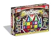 MagSnaps Magnetic Construction Set with 48 Pieces, STEM Learning Toy