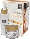 Dead Sea Collection Facial Vitamin C Kit - Day Cream (50ml jar) & Facial Serum (50ml bottle) - Pure Dead Sea Minerals - Anti-Wrinkle Hydration Smooth and Moisturized Skin