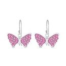 Aww So Cute 925 Sterling Silver Hypoallergenic Butterfly Dangle Earrings for Babies, Kids & Girls | Diwali Gift | Comes in a Gift Box | 925 Stamped with Certificate of Authenticity | ER1878