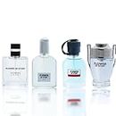 Perfume 4 en 1 para hombre, mini set de regalo para hombre para después del afeitado, set de perfume de colonia, perfume de larga duración, 4 x 25 ml
