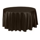 Ultimate Textile -3 Pack- Herringbone - Fandango 114-Inch Round Tablecloth, Chocolate Brown Polyester in Brown/Gray | 114 W x 114 D in | Wayfair