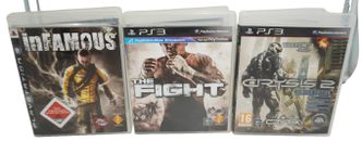 PS3 Crysis 2 The Fight inFamous Videospiele Set #13