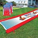 Wow Sports Super Slide Giant Backyard Slip and Slide with Sprinkler, Extra Long Water Slide 25 x 6 ft