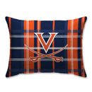 Blue Virginia Cavaliers 20'' x 26'' Plaid Sherpa Bed Pillow