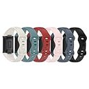 Wristbands intended for Fitbit Charge 5 Bands Soft Colorful Sport Adjustable Wristbands Strap Replacement Bands intended for Fitbit Charge 5 Women&Men