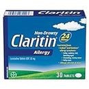 Claritin Allergy Medicine, 24-Hour Non-Drowsy Relief 10 mg, 30 Tablets
