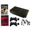 Refurbished SONY PlayStation 2 PS2 Fat Console Bundle + 2 Wireless Controllers
