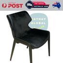 2 x Black Dining Chairs Kitchen Cafe Seats Home Office Living Room AU STOCK