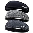 Boldfit Head Band for Man Sports Head Bandana for Men & Women Gym Hair Band for Men Workout, Running - Breathable, Non-Slip & Quick Drying Head Bands for Long Hair (Set of 3)